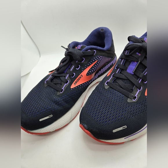 Brooks Adrenaline GTS 22 Shoes Women's 8 B Blue Black Running Training Sneakers - Picture 5 of 10